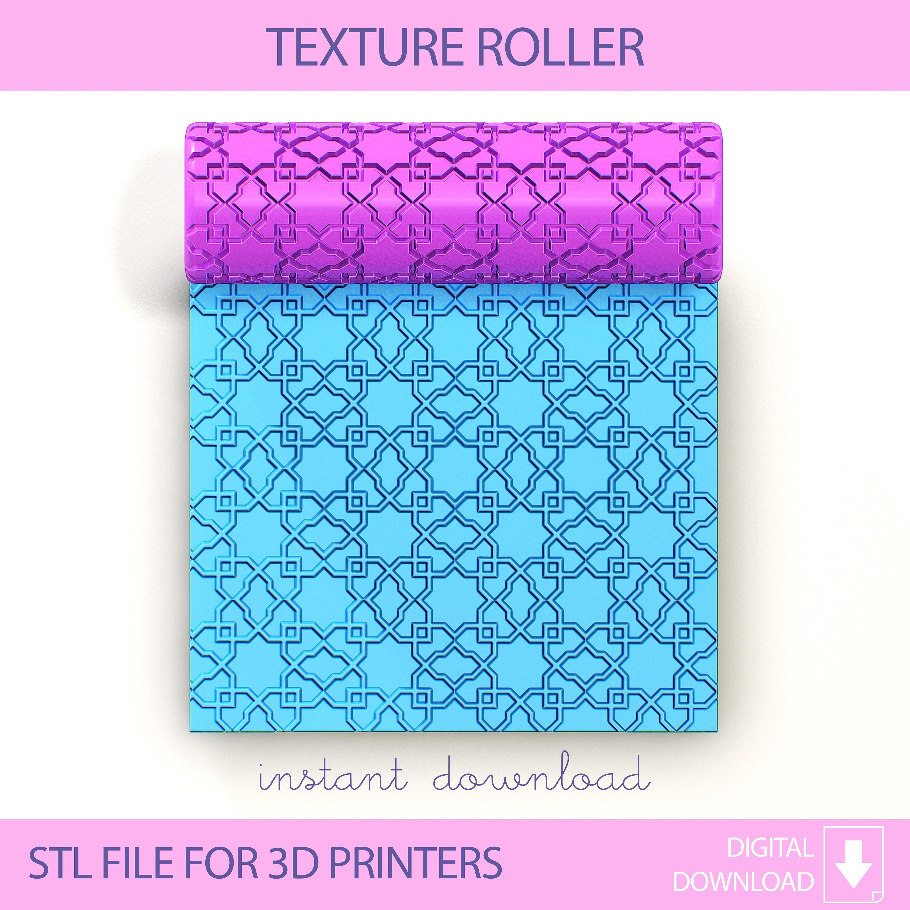 Marocco Pattern Seamless Texture Roller Clay Roller I Pottery