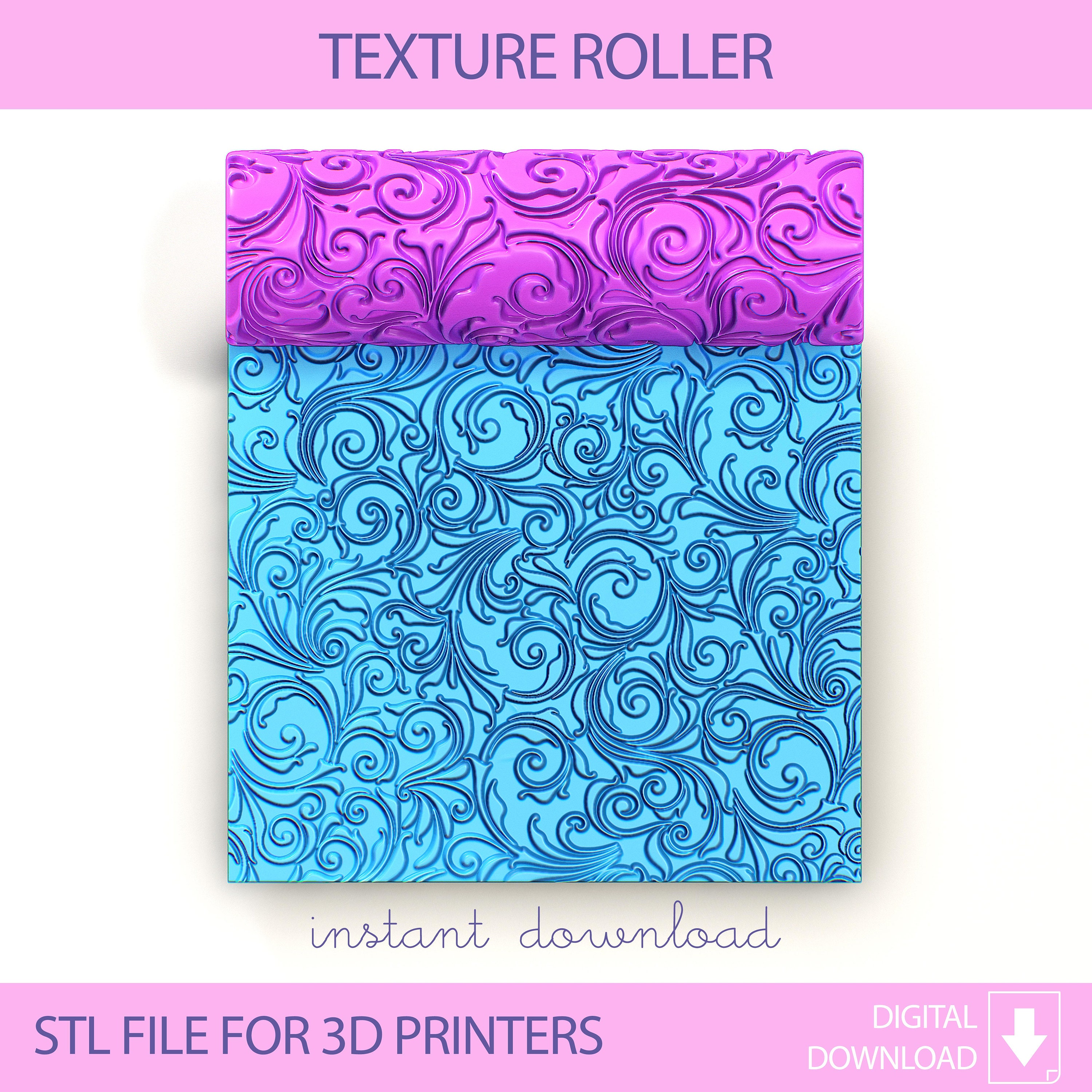 STL file Mandala Texture Roller for Clay - Style 2・3D printer