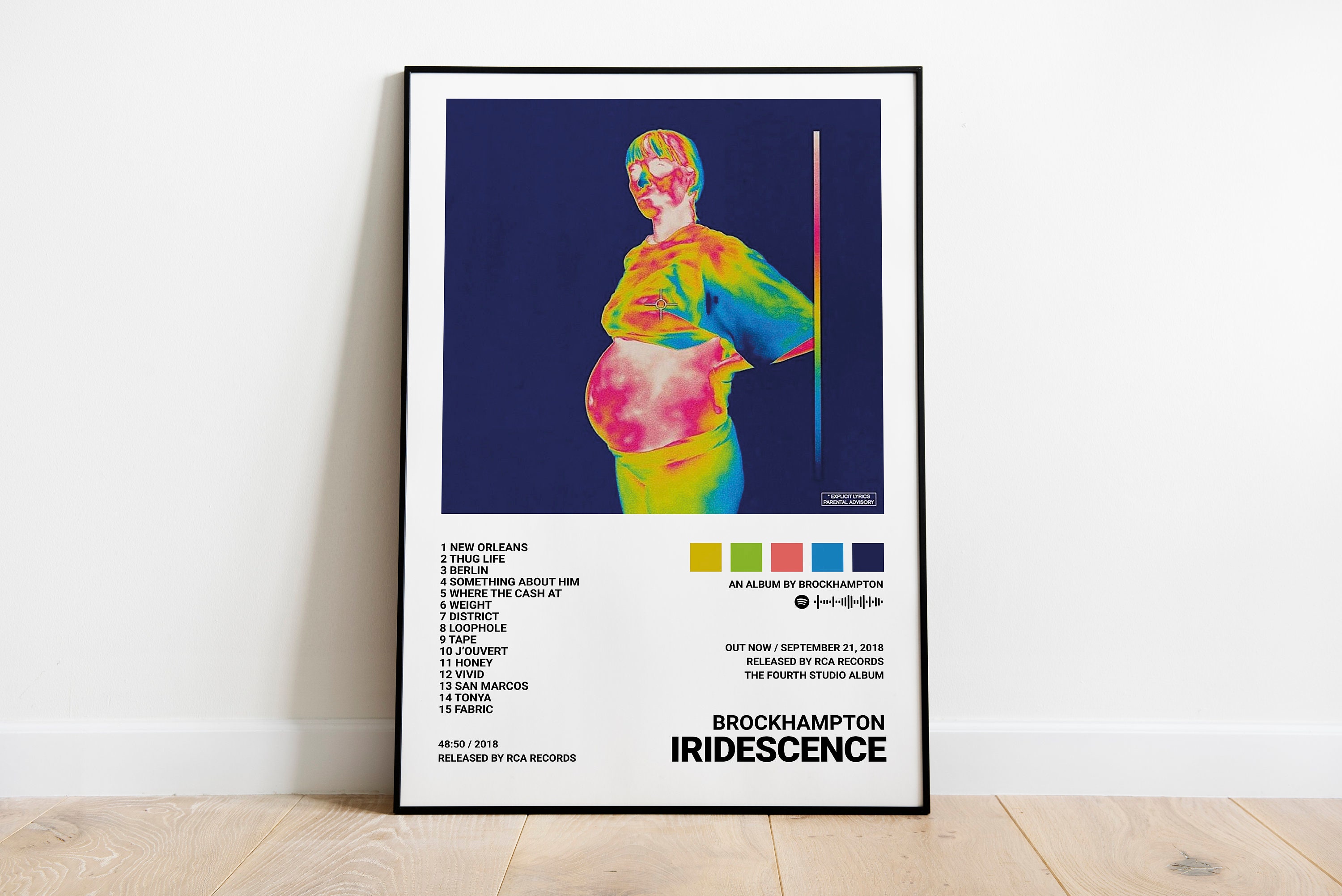 Brockhampton Posters / Iridescence Poster Tracklist Album - Etsy