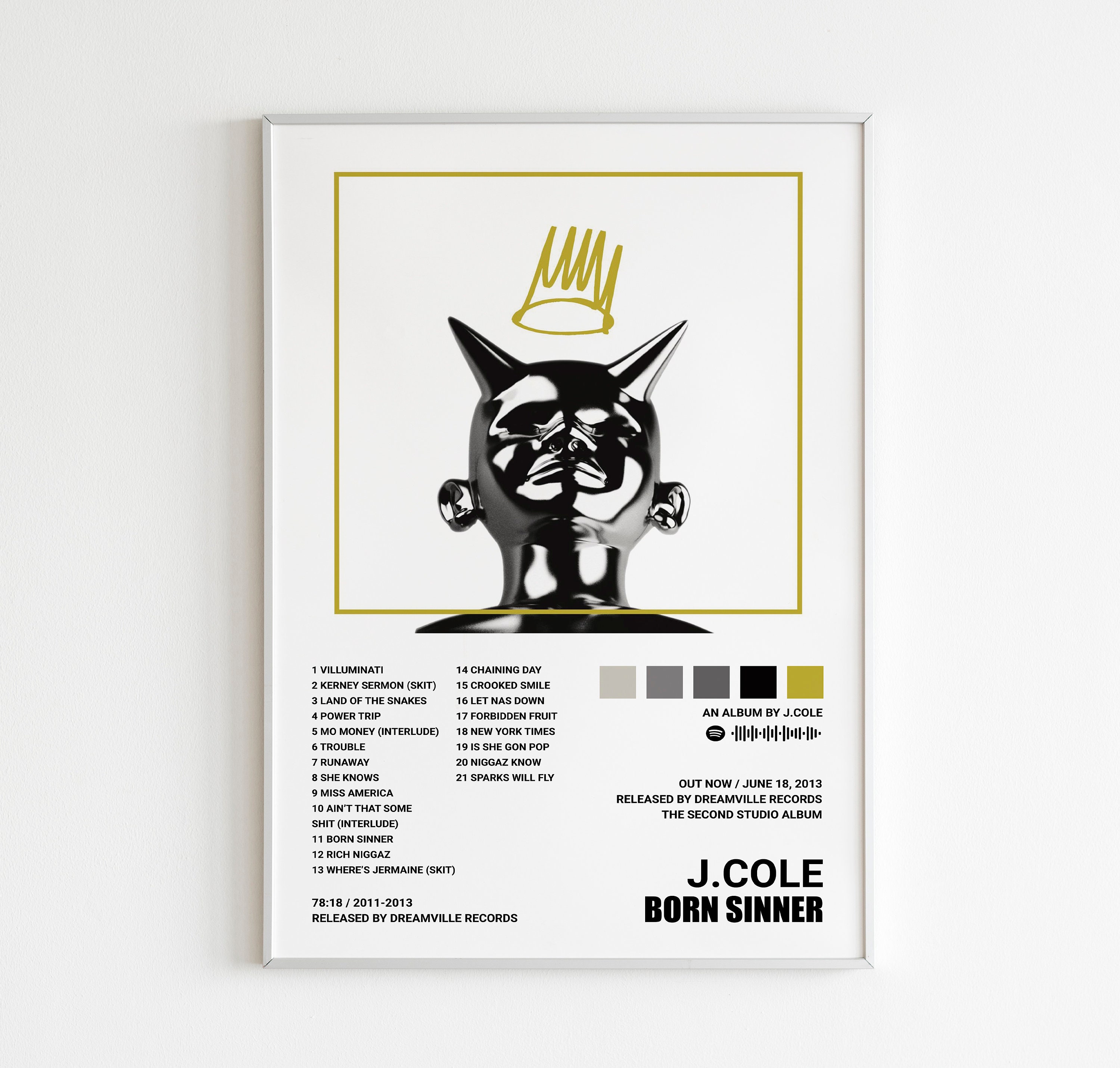 JCole Born Sinner Cover by smcveigh92 on DeviantArt