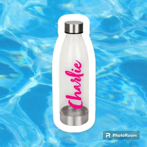 Personalised clear sports bottle