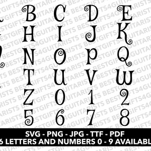 Curly Mystery Font SVG, Curly Font for Canva, Curly Font SVG, PNG, Jpg ...