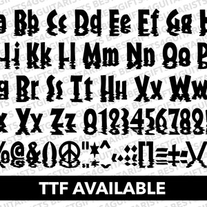 Water Font SVG, Water Reflection Font, Water Numbers SVG, PNG, Jpg, Ttf ...