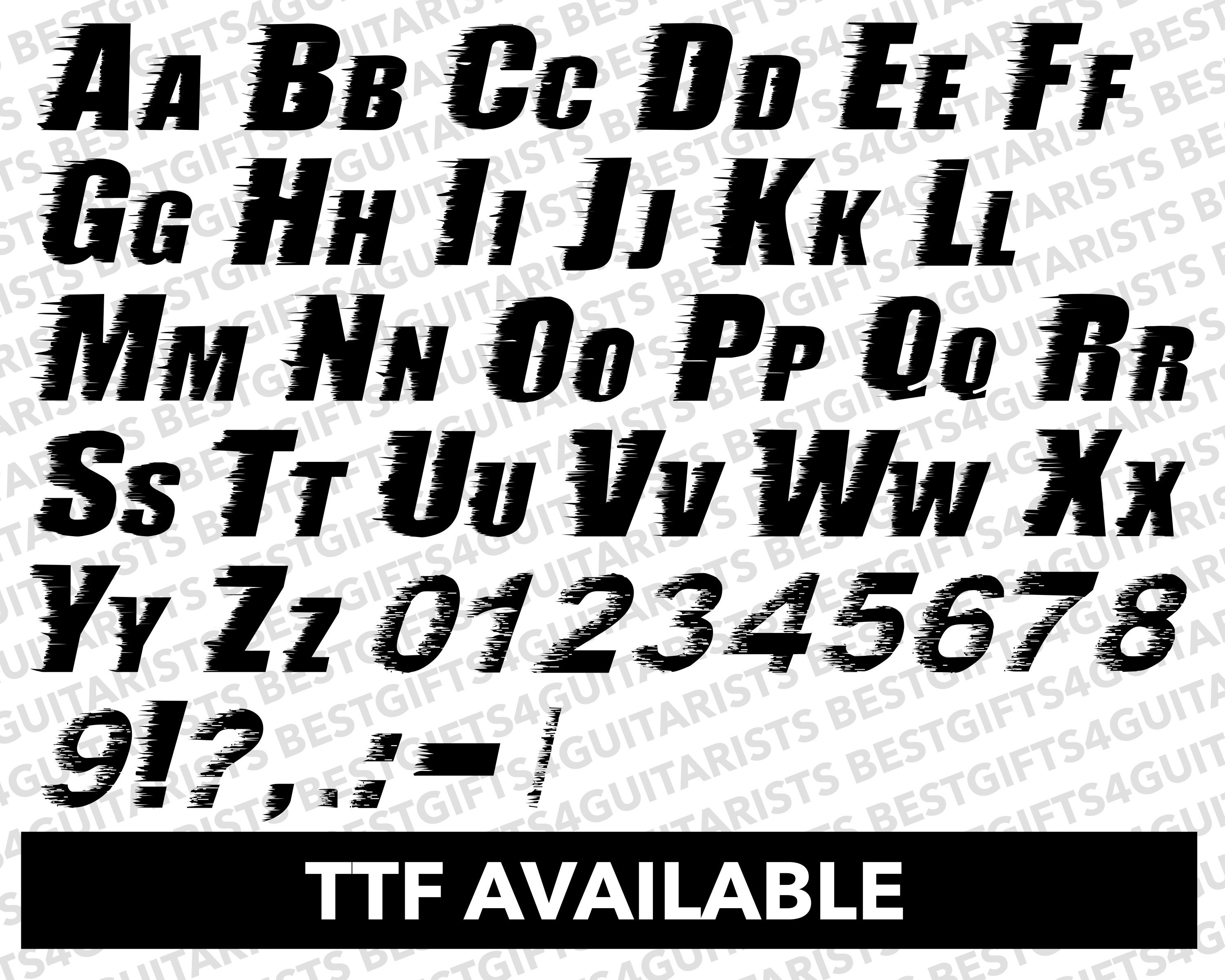 Distressed Faded Motion Blur Font SVG, Motion Blur Font for Cricut