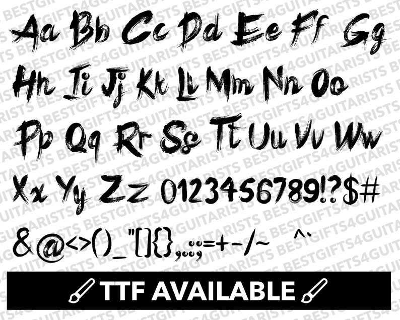 Brush Script Font SVG, Brush Font for Cricut, Brush Font SVG, PNG, Jpg