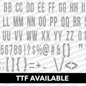 Line Font SVG - Distressed Font PNG - Lines Font SVG - Line Alphapack ...