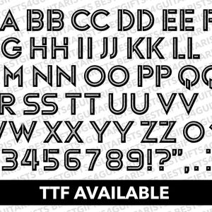 Broken Line Font SVG, Broken Line Font TTF, Broken Line Letters Svg ...