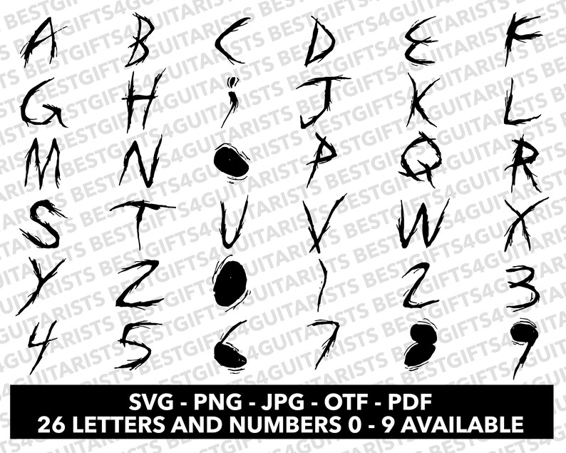 Letter R Scarry Horror Font SVG, Horror 5 Font for Cricut, Horror Font SVG, PNG, Jpg ...
