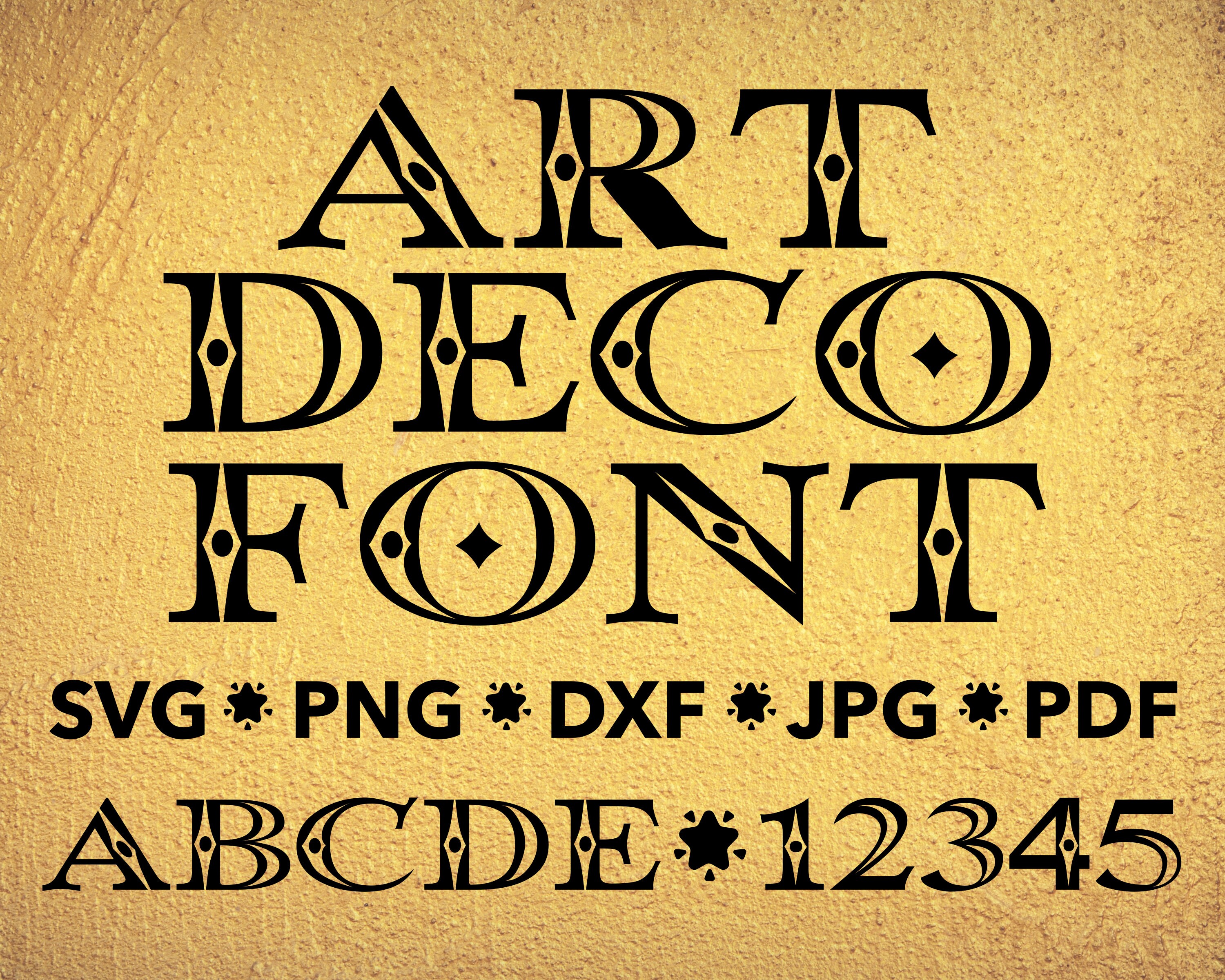 Art Deco Font SVG Art Deco Font PNG Roaring 20s Font SVG - Etsy México