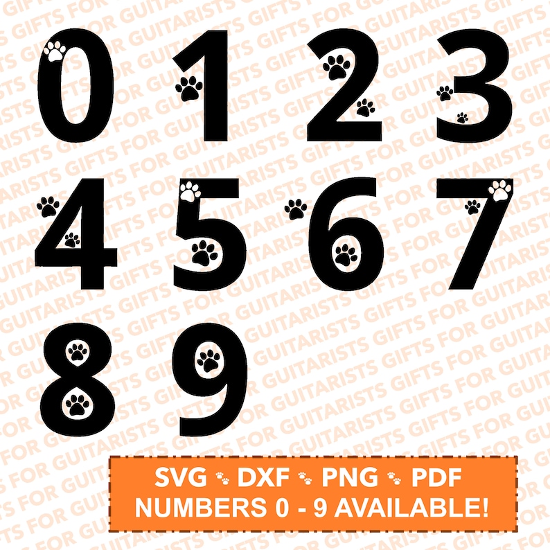 Paw Print Font SVG Dog Font Cricut File Paw Print Letters Paw Print