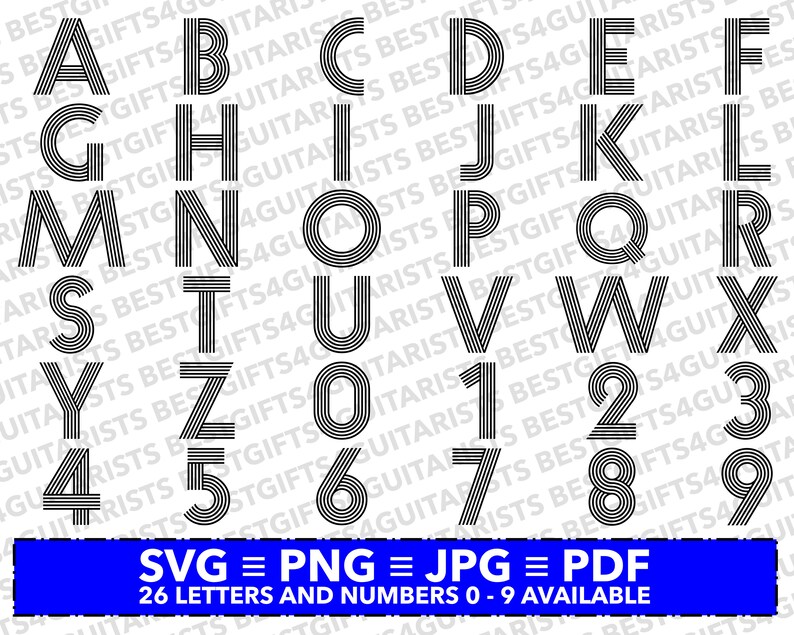 Line Font SVG Line Letters Line Numbers Distressed Letters - Etsy