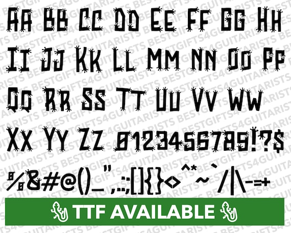 Lizard Font SVG, Lizard Font for Cricut, Lizard Font SVG, PNG, jpg