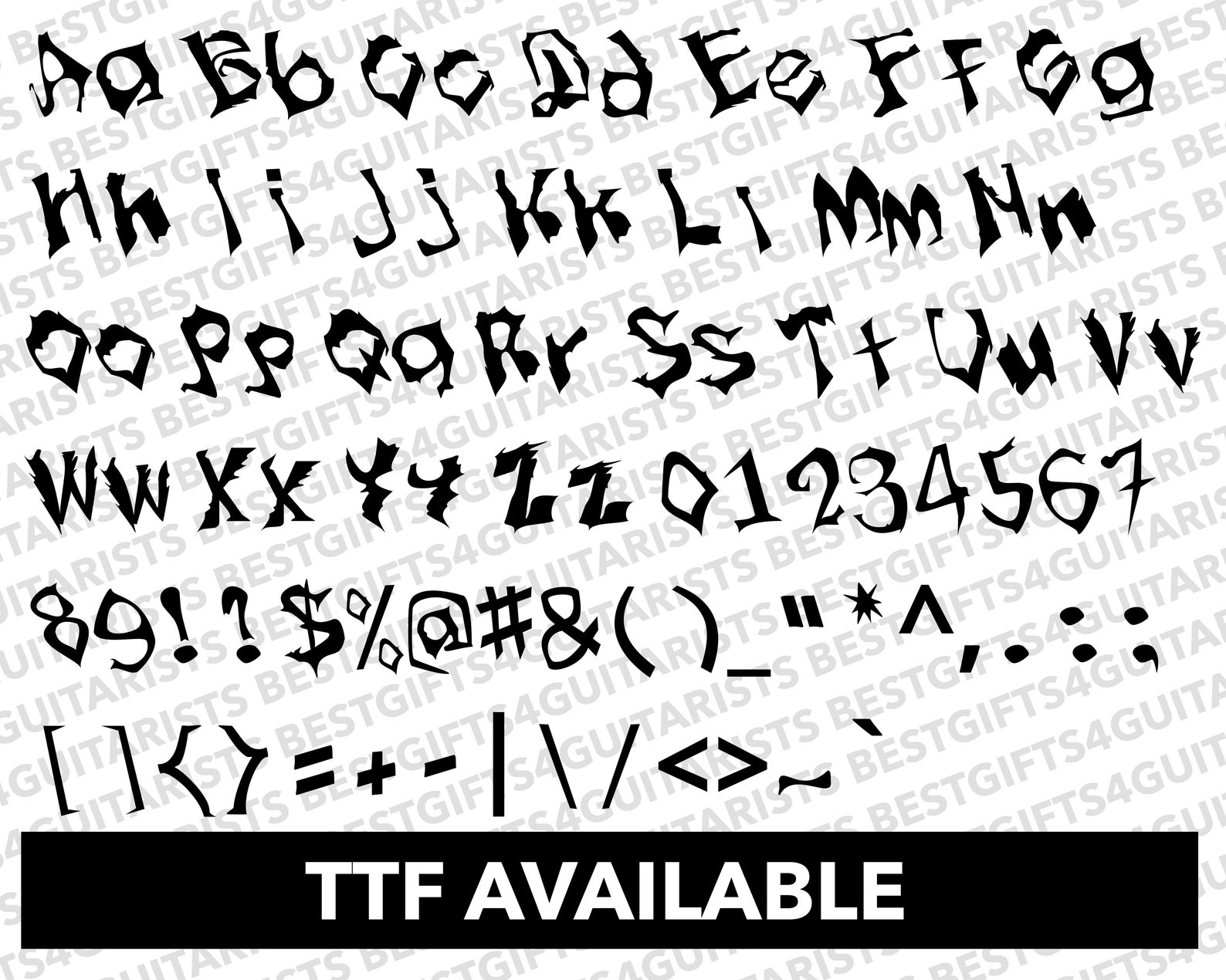 Horror Font SVG, Horror 4 Font for Cricut, Horror Font SVG, PNG, Jpg