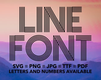 Line Font SVG, Line Letters, Line Numbers, Distressed Letters SVG, PNG, jpg, ttf, pdf Distressed Numbers, Distressed Alphapack, Distressed