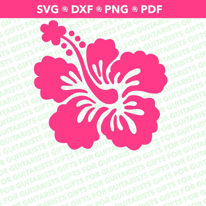 Hibiscus SVG XVII Hibiscus Cut File Hawaiian Flower Clip - Etsy