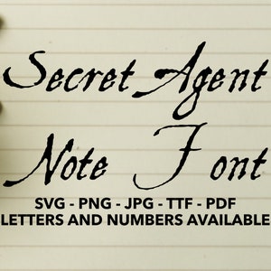 Murder Mystery Font SVG, Murder Mystery Font For Cricut, Murder Mystery Font SVG, PNG, jpg, ttf, pdf Spy Font, Murder Mystery Numbers, Spy