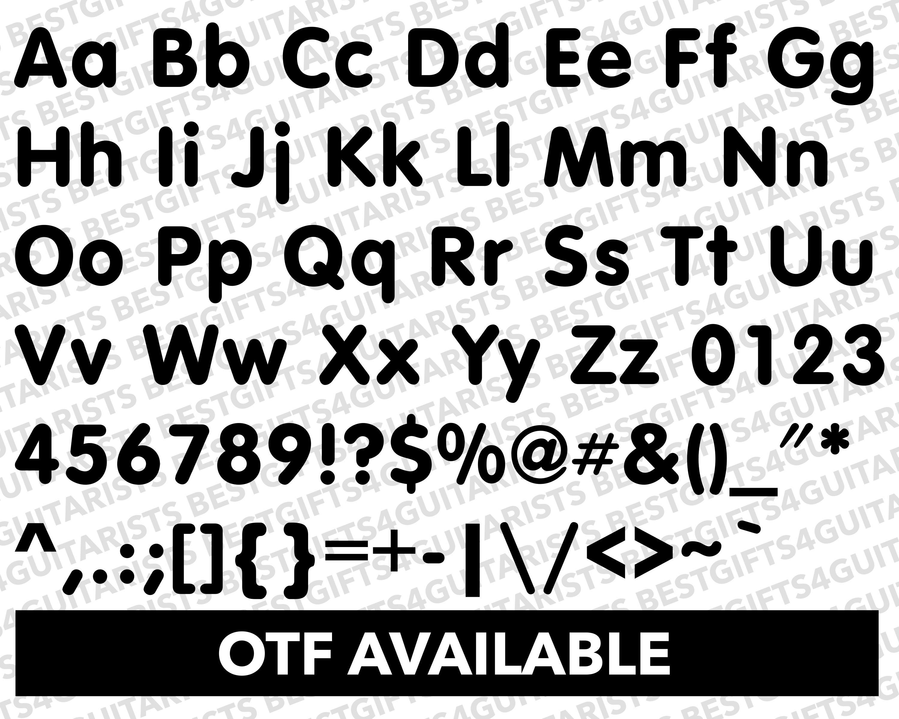 Rounded Font SVG, Round Font for Canva, Round Font SVG, PNG, Jpg, Otf ...