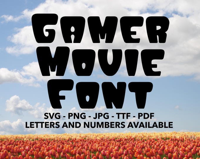 Game Font SVG, Letters and Numbers, Video Game Font, Png, Dxf, Eps ...