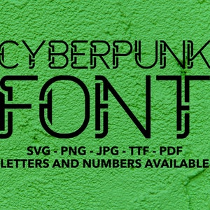 Cyberpunk Font SVG, Glitch Font For Cricut, Cyber Punk Font SVG, PNG, jpg, ttf, pdf Error Font, Cyberpunk Font For Canva, Futuristic Font