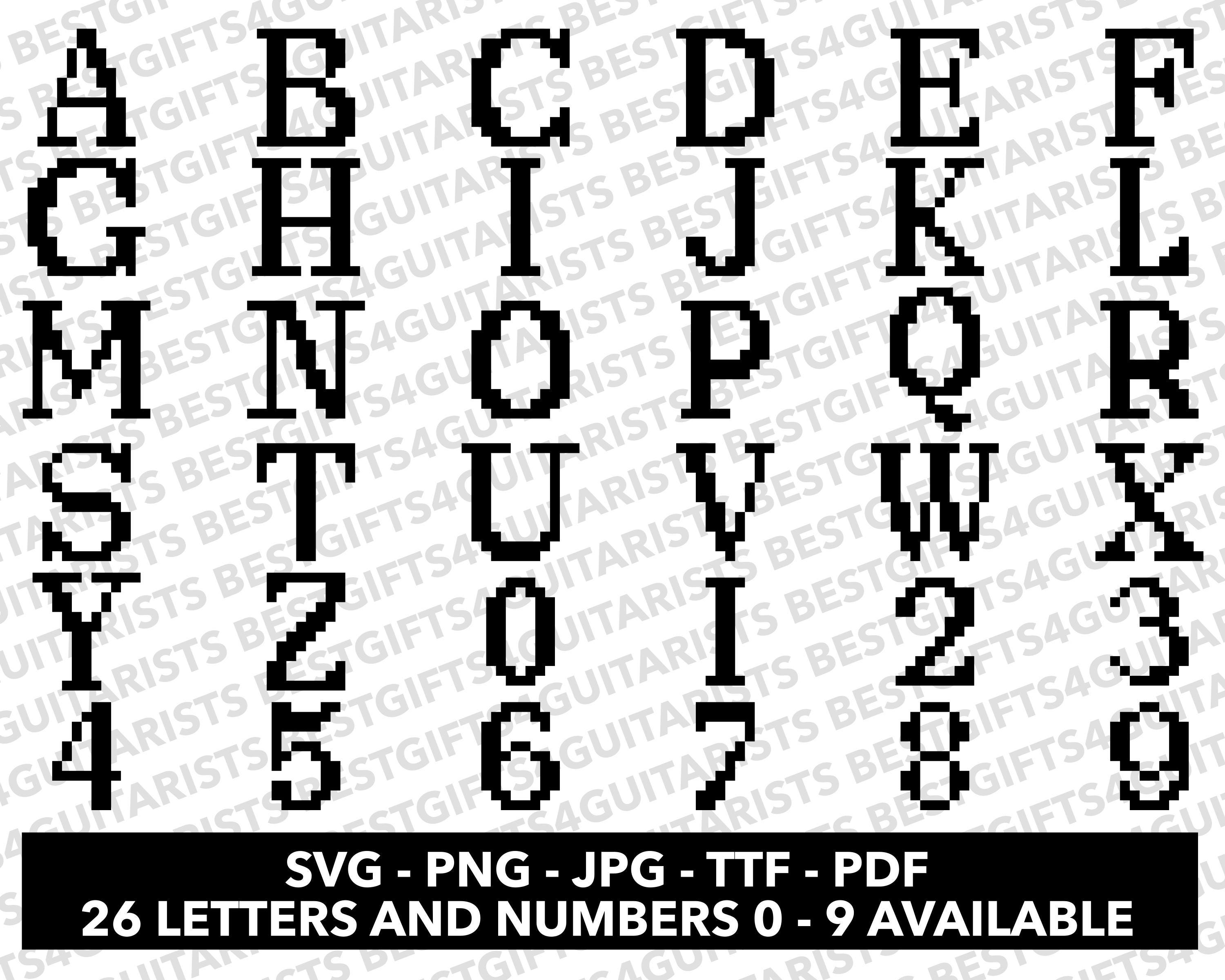 Pixel Storybook Font SVG, Pixel Font for Cricut, Pixel Font SVG, PNG ...