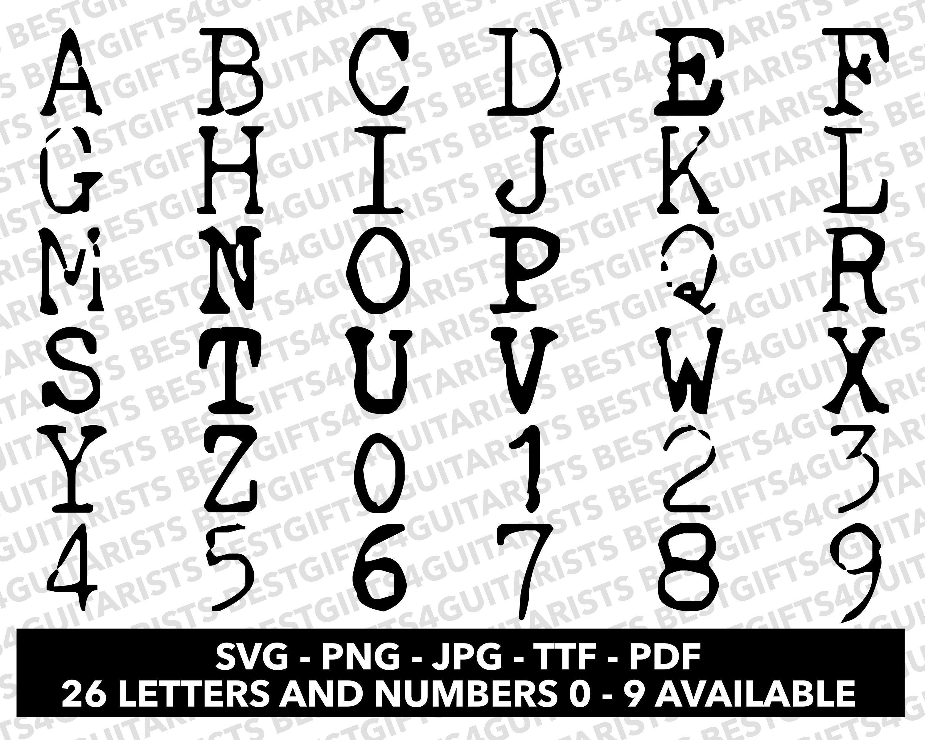 Horror 3 Font SVG, Horror Font for Cricut, Horror Font SVG, PNG, Jpg