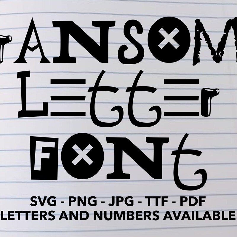 Gothic Ransom Letters Burn Book Alphabet - Etsy