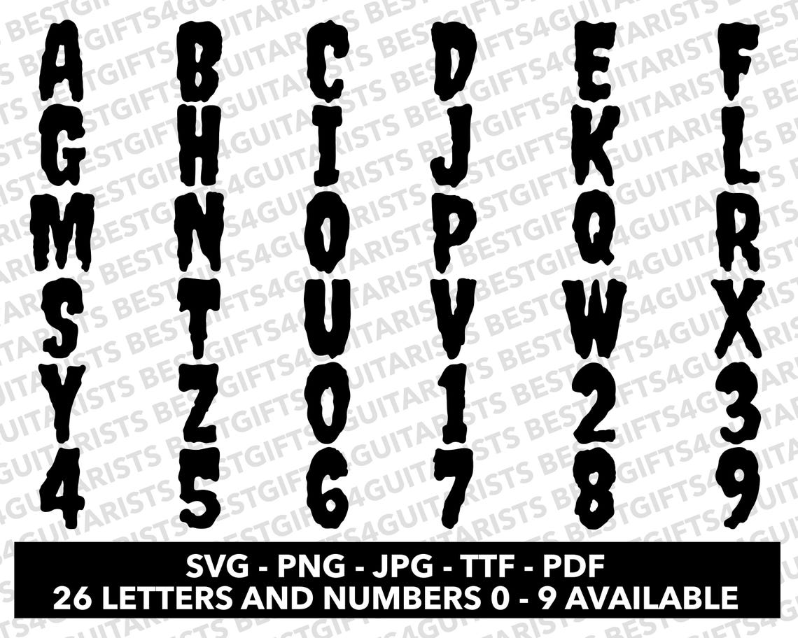 Ghostly Horror Font SVG, Slimer Alphabet SVG, Ghost Font SVG, Ttf, Jpg ...