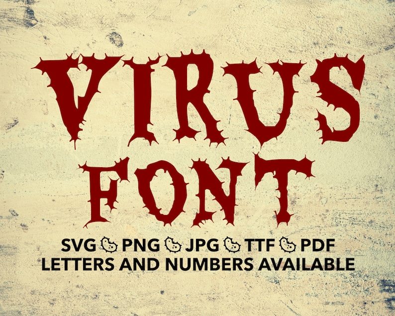 The Infected Lettering Buy Virus Font SVG, Viral Font SVG, Virus Font Svg, Png, Jpg, Ttf, Pdf ...