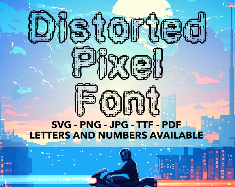 Pixel Font SVG, Pixel Font for Cricut, Pixel Font SVG, PNG, Jpg, Ttf ...