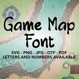 Gamer Map Font SVG, Video Game Font For Cricut, Gamer Pirate Font SVG, PNG, jpg, otf, pdf Cyberpunk Font, Old English Font, Pirate Font