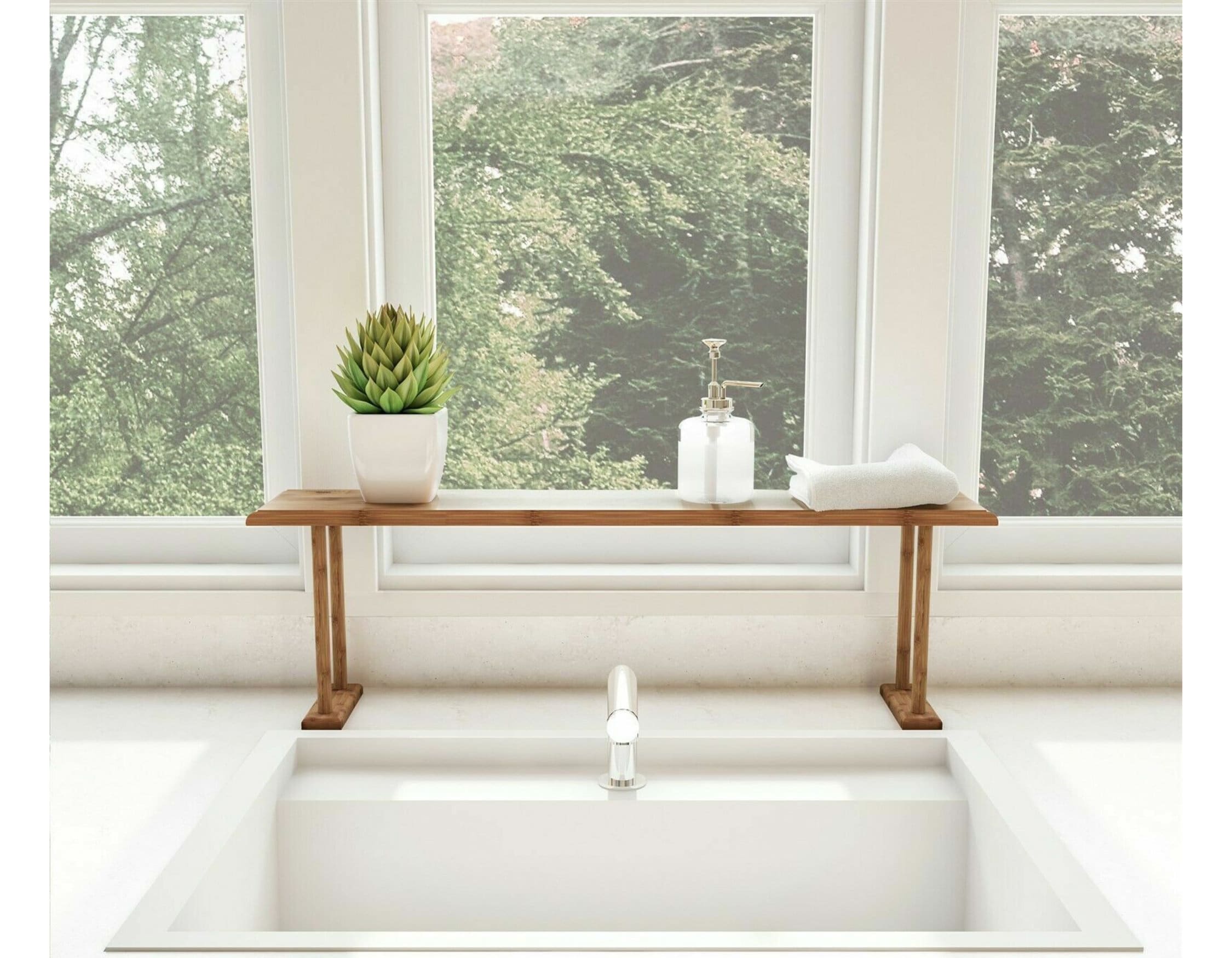 Farberware Pine Wood Over-The-Sink Storage Shelf for The Kitchen