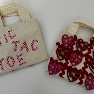 Travel Tic Tac Toe Canvas Bag