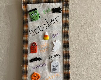 October Plaid Wall Hanging