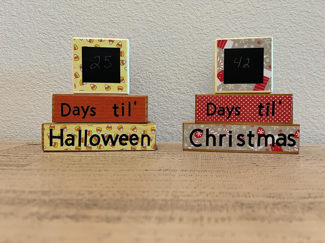 Countdown Blocks - Etsy