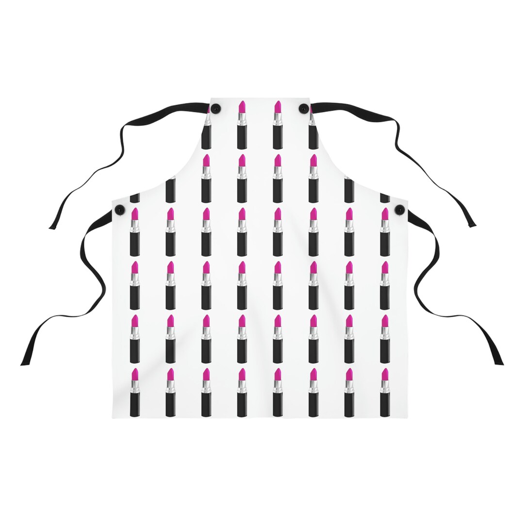 Makeup Artist Apron Lipstick Pattern Apron Beauty Salon Etsy