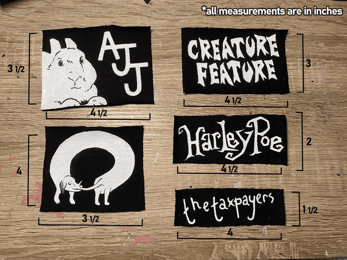 Custom Handpainted Band Logo Sewon Patches Etsy