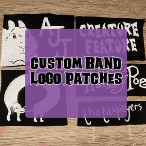 Custom Handpainted Band Logo Sew-on Patches