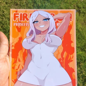 hibana from fire force 5x7in anime Art Print waifu
