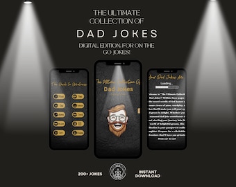 Libro electrónico de chistes de papá divertidísimos: Colección de juegos de palabras ingeniosos (Descarga digital)