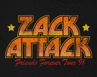 Zack Attack T-Shirt, 90s Saved By The Bell Tee