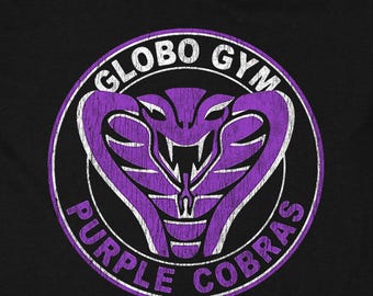 Globo Gym パープルコブラス Tシャツ、映画Tシャツ、ドッジボールTシャツ、ベン・スティラー
