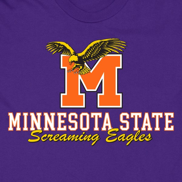 Minnesota State Screaming Eagles Unisex Jersey Short Sleeve Tee 80's TV Shows 90's TV Shows Coach Hayden Fox College Football Tees