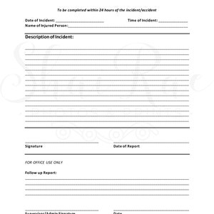 Incident Report Form