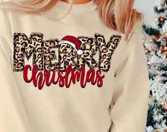 Merry Christmas png, Merry Christmas leopard PNG, Funny christmas png, Leopard Christmas PNG, Christmas png, merry png, Sublimation design