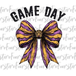 Purple and yellow football png, coquette bow football png, cheer football png, game day png, Football Season png, purple and gold, Sport png