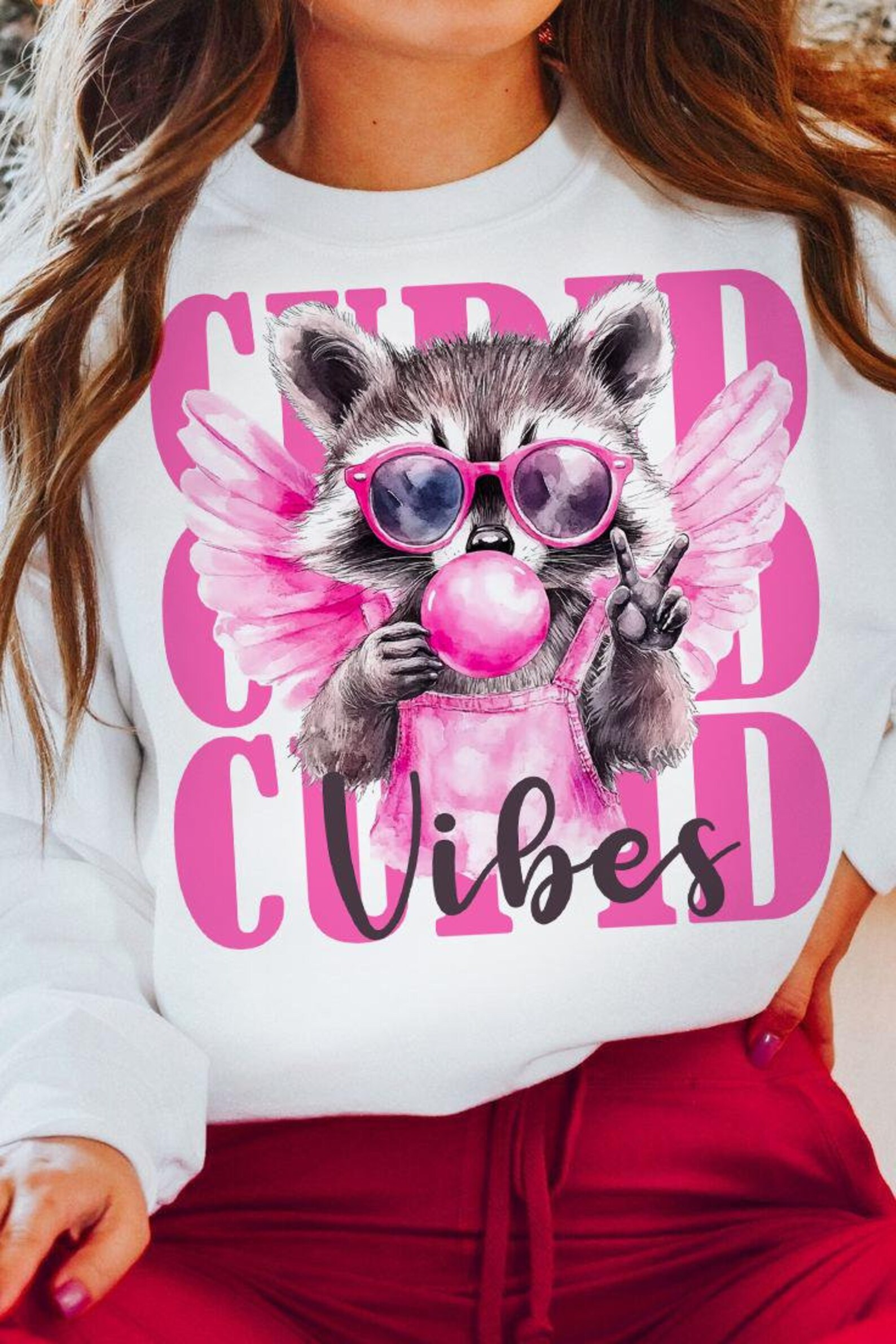 Cupid Raccoon Cupid Vibes Png, Raccoon Valentines Png, Funny Raccoon Png, Valentine’s ...