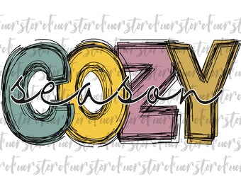 Cozy Season PNG, Thanksgiving Png, Fall png, Fall Sublimation, Halloween png, Hello Fall PNG, Cozy Sublimation, Autumn Png, Retro fall png