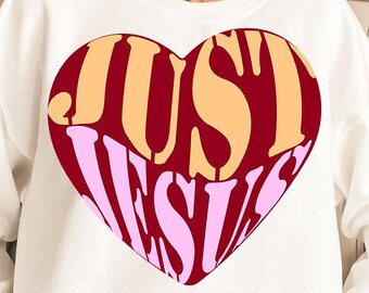 Just Jesus png, Christian Valentine png, Retro Heart png, Retro Valentine png, love png, Religious png, Jesus png, Christian Png, Easter Png