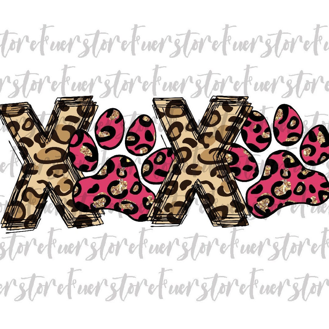Xoxo Paws PNG, Valentines Day Png, Paws Png, Dog Mom Png, Happy ...
