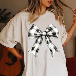 Checkered coquette bow png, Retro coquette bow, Sketch bow png, black and white bow png, Coquette Ribbon png, buffalo plaid bow png,race png